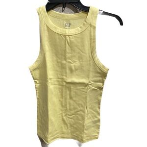 ❤️ GAP RIBBED YELLOW TANK TOP SIZE XS NEW
